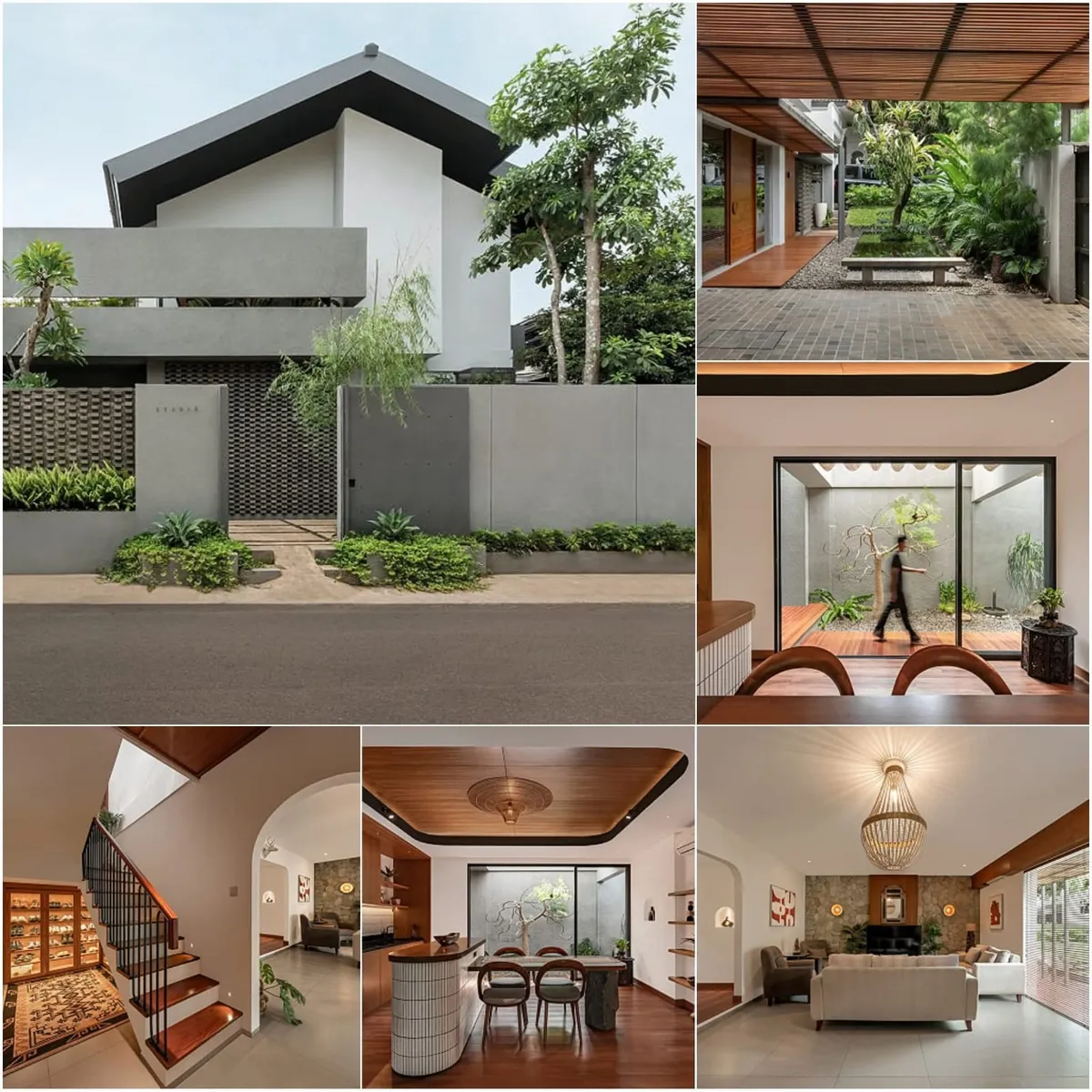 Tropical Courtyard Home