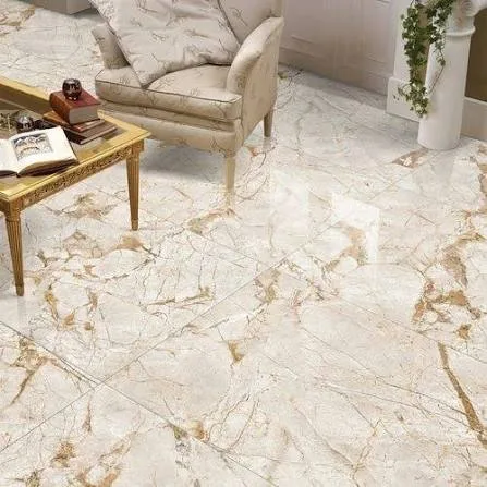 Golden Beige Marble-Effect Ceramic