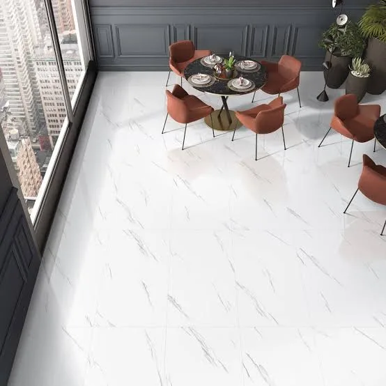 Carrara Marble-Look Floor