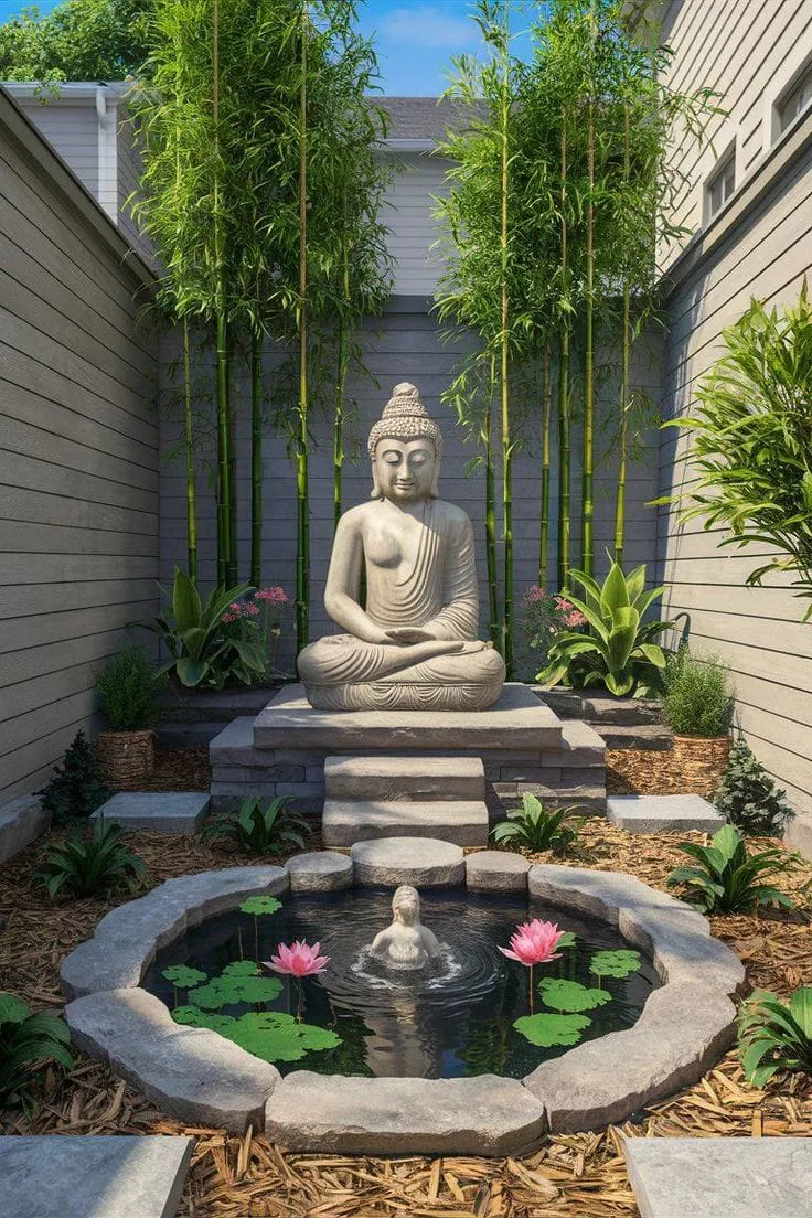 Zen Garden Stone Pond
