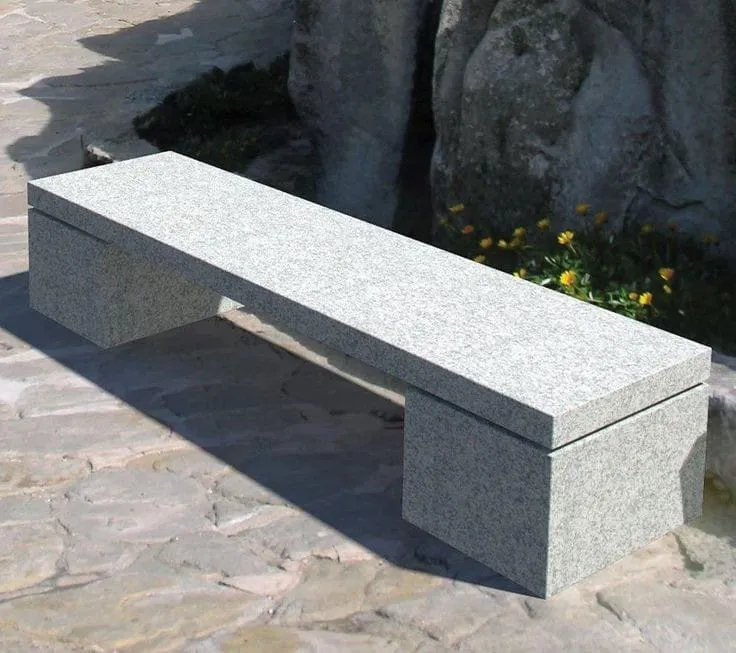 Granite Garden Bench