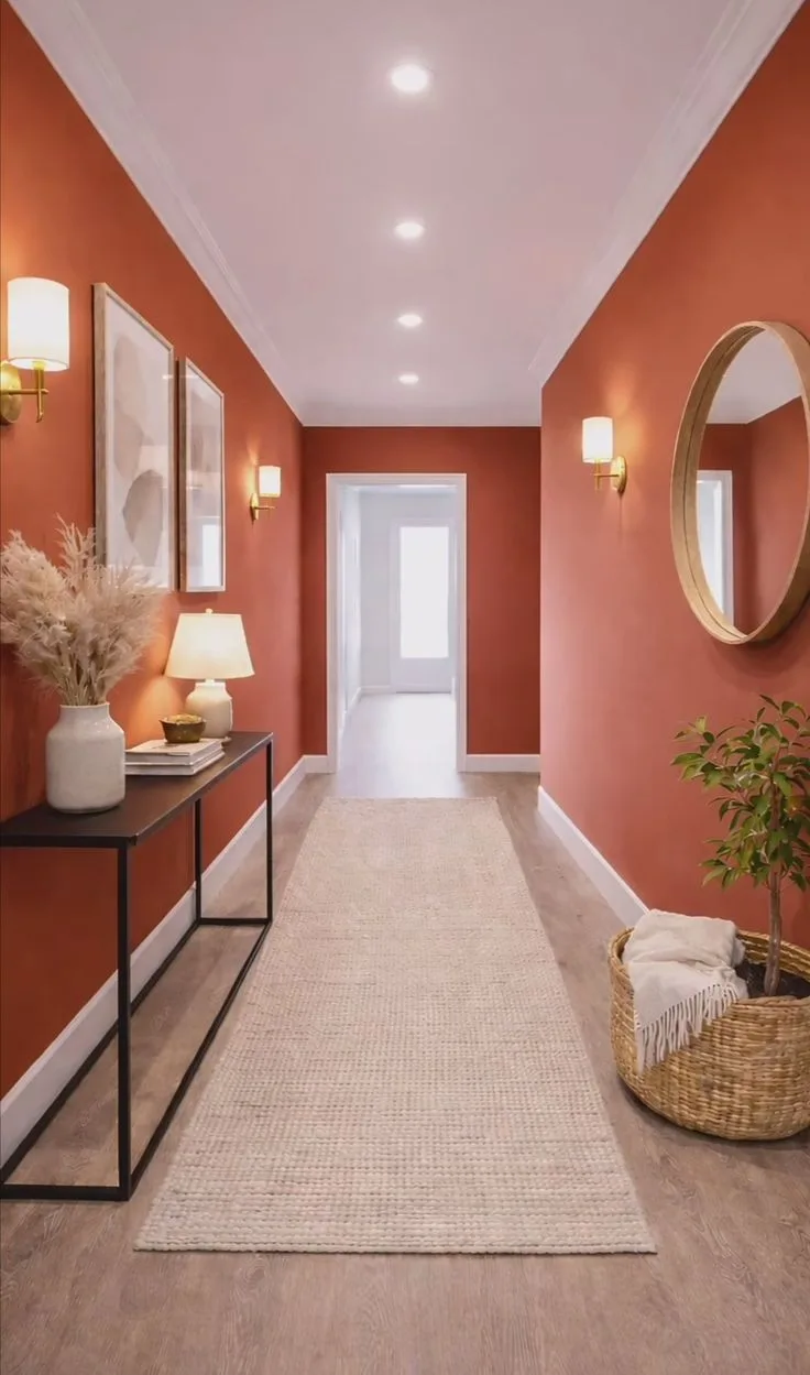 Terracotta Rust · Hallway