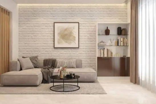 White Brick Texture · Living Room