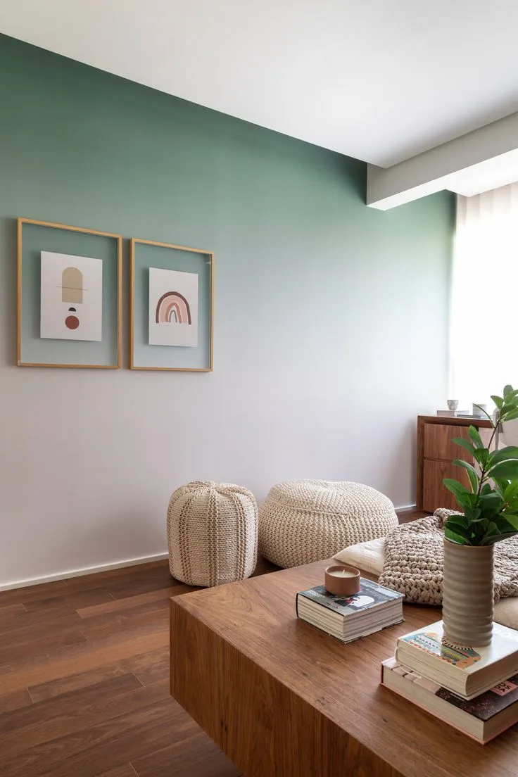 Sage Ombre Boho · Living Room