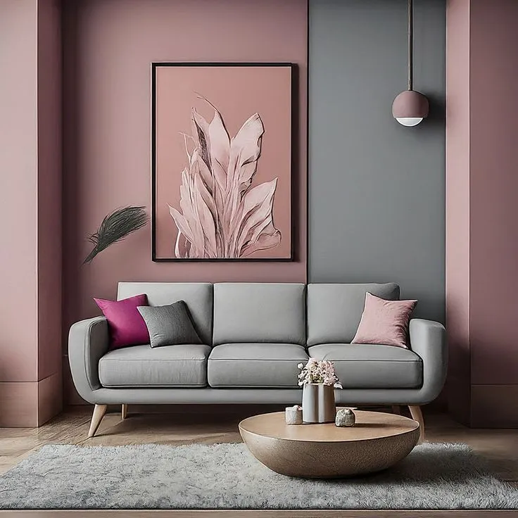 Pink & Grey Two-Tone Emulsion