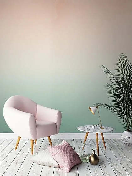 Pink & Sage Ombre · Sitting Room