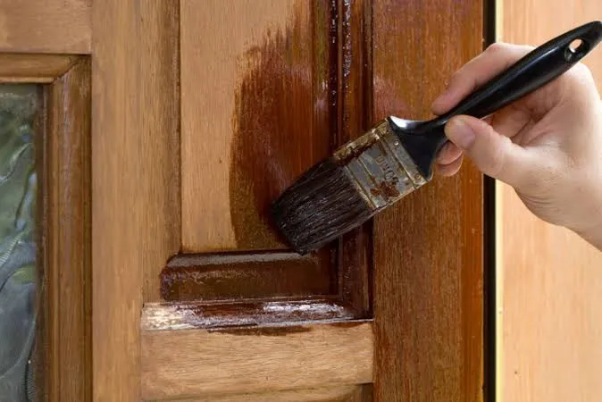 Teak Stain · Panelled Door