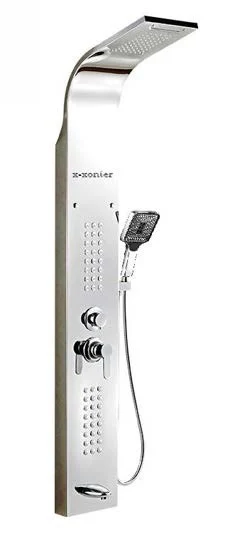 Chrome Dual-Jet Shower Panel