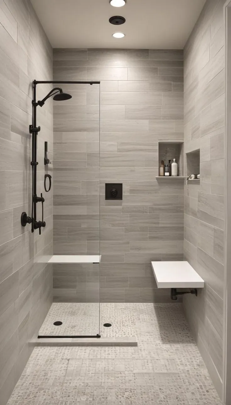 Exposed Matte Black Shower Set